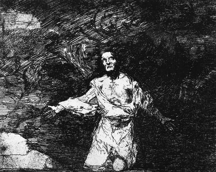Francisco de goya y Lucientes Mournful Foreboding of What is to Come oil painting picture